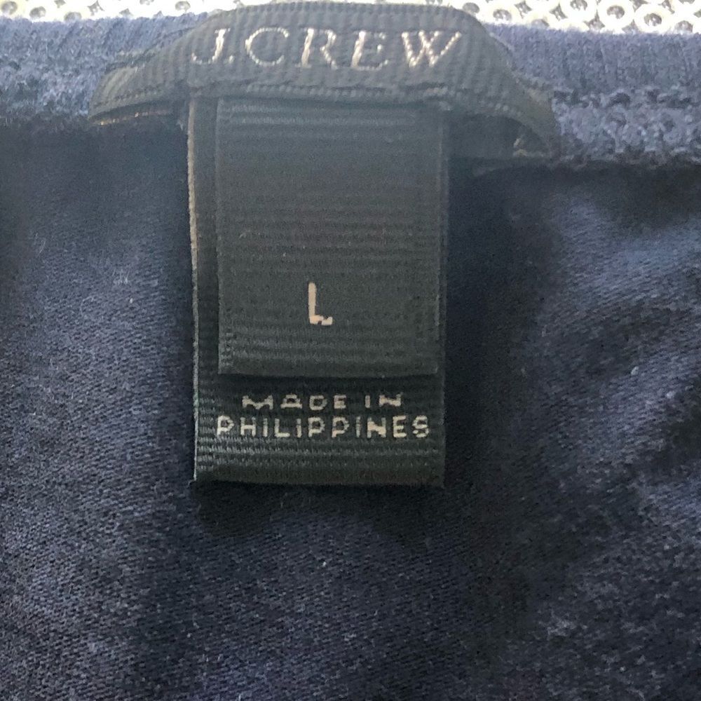 J.Crew navy blue off the shoulder bodysuit - Picture 4 of 6